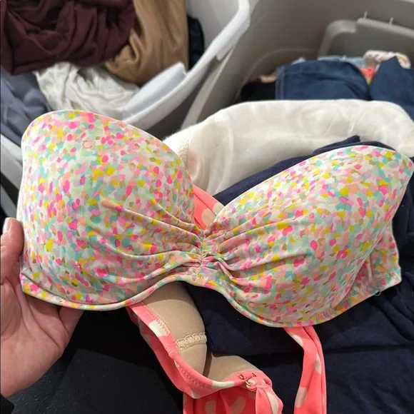 Victoria’s Secret Colorful Geometric confetti Print Bikini Two piece swimsuit - Picture 4 of 8